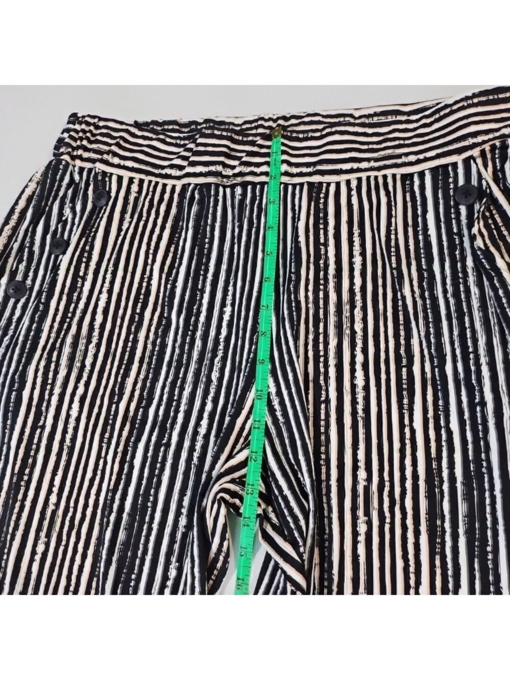 Robert Louis XL Wide Leg Palazzo Pants Nautical Stripe Resort Cruise Coastal - Picture 6 of 10